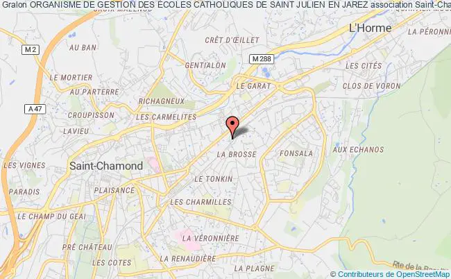 plan association Organisme De Gestion Des Écoles Catholiques De Saint Julien En Jarez Saint-Chamond