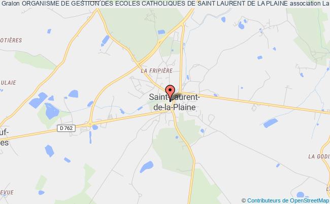 plan association Organisme De Gestion Des Ecoles Catholiques De Saint Laurent De La Plaine Mauges-sur-Loire