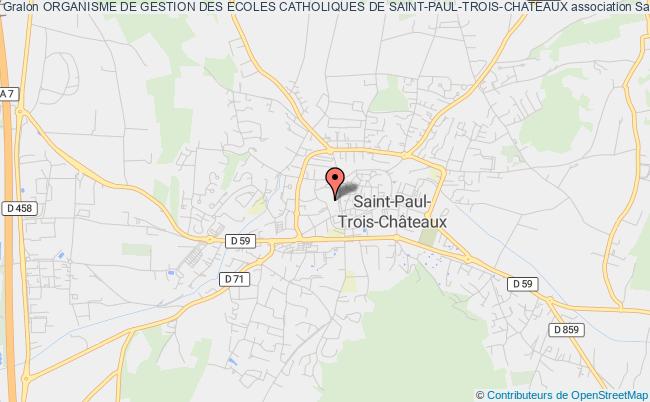 plan association Organisme De Gestion Des Ecoles Catholiques De Saint-paul-trois-chateaux Saint-Paul-Trois-Châteaux