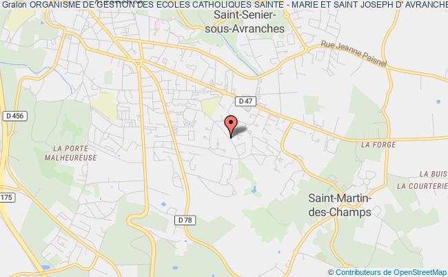 plan association Organisme De Gestion Des Ecoles Catholiques Sainte - Marie Et Saint Joseph D' Avranches Avranches