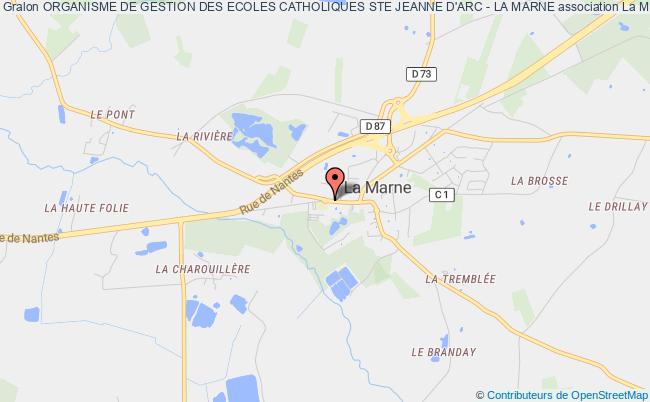 plan association Organisme De Gestion Des Ecoles Catholiques Ste Jeanne D'arc - La Marne La    Marne