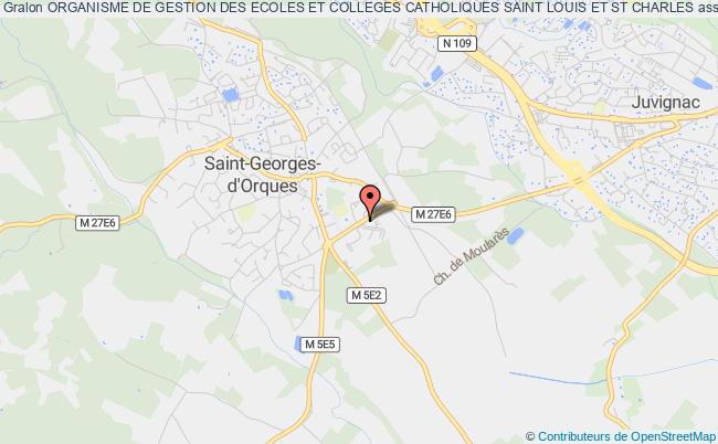 plan association Organisme De Gestion Des Ecoles Et Colleges Catholiques Saint Louis Et St Charles Saint-Georges-d'Orques