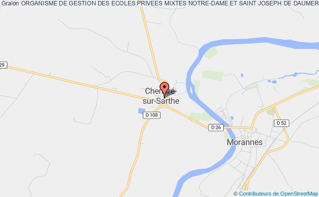 plan association Organisme De Gestion Des Ecoles Privees Mixtes Notre-dame Et Saint Joseph De Daumeray Morannes sur Sarthe - Daumeray