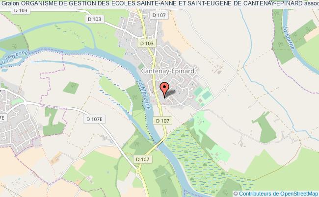 plan association Organisme De Gestion Des Ecoles Sainte-anne Et Saint-eugene De Cantenay-epinard Cantenay-Épinard