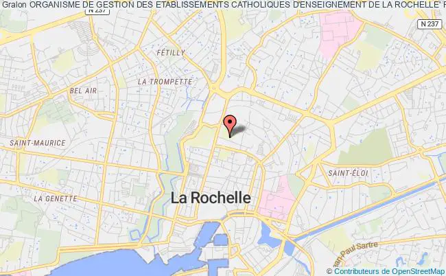 plan association Organisme De Gestion Des Etablissements Catholiques D'enseignement De La Rochelle' Par Abrevation ' Ogec De La Rochelle' La Rochelle