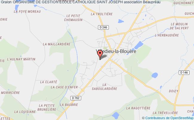 plan association Organisme De Gestion Ecole Catholique Saint Joseph Beaupréau-en-Mauges