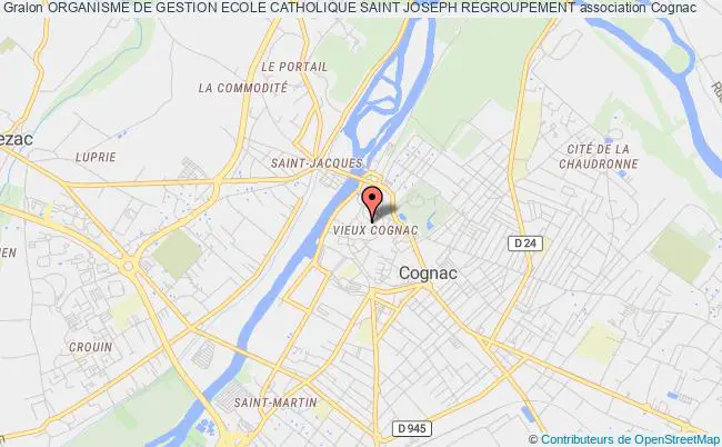 plan association Organisme De Gestion Ecole Catholique Saint Joseph Regroupement Cognac