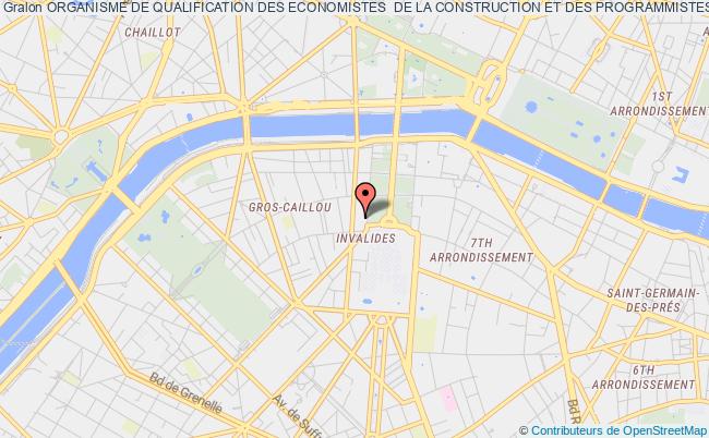 plan association Organisme De Qualification Des Economistes  De La Construction Et Des Programmistes Opqtecc Paris