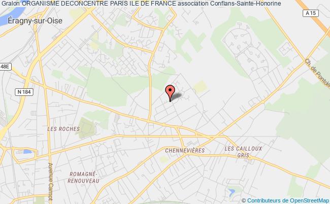 plan association Organisme Deconcentre Paris Ile De France Conflans-Sainte-Honorine