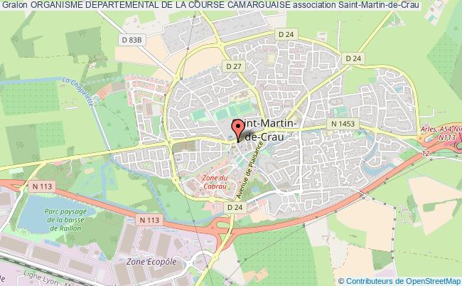 plan association Organisme Departemental De La Course Camarguaise Saint-Martin-de-Crau