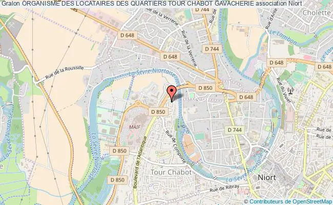 plan association Organisme Des Locataires Des Quartiers Tour Chabot Gavacherie Niort