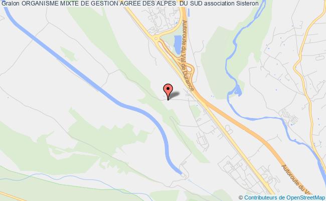 plan association Organisme Mixte De Gestion Agree Des Alpes  Du Sud Sisteron