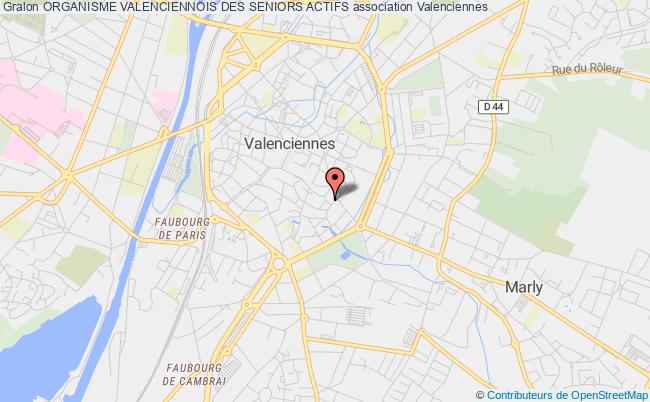 plan association Organisme Valenciennois Des Seniors Actifs Valenciennes