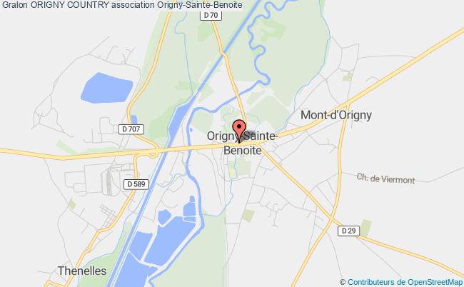 plan association Origny Country Origny-Sainte-Benoite