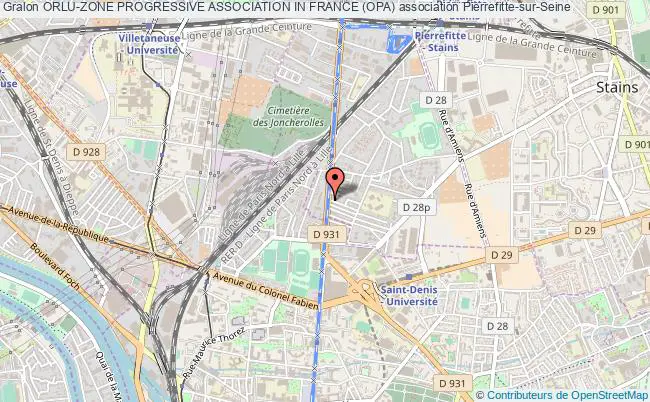 plan association Orlu-zone Progressive Association In France (opa) Pierrefitte-sur-Seine