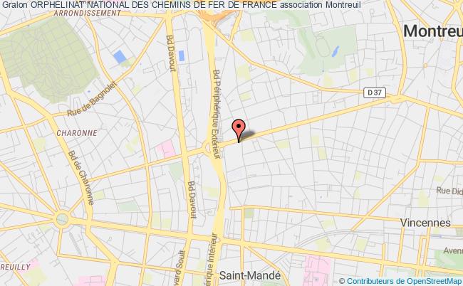 plan association Orphelinat National Des Chemins De Fer De France Montreuil