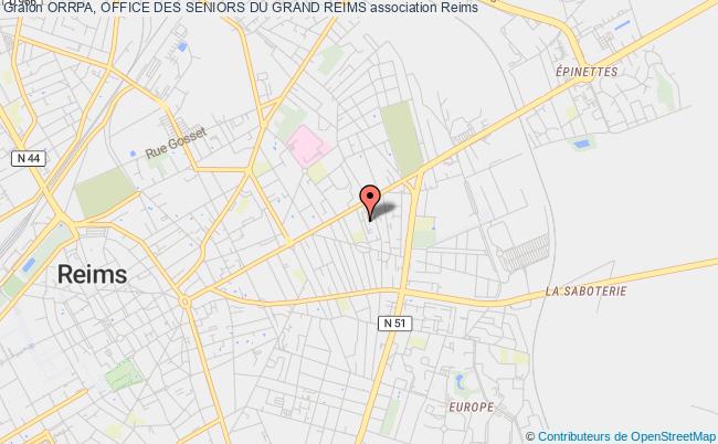 plan association Orrpa, Office Des Seniors Du Grand Reims Reims Cédex
