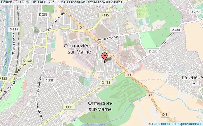 plan association Os Conquistadores Cdm Ormesson-sur-Marne