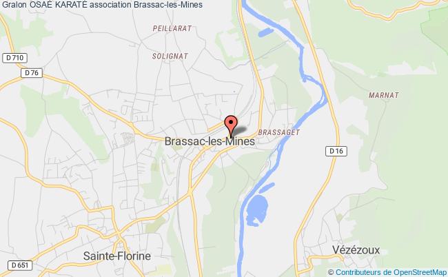 plan association OsaÉ KaratÉ Brassac-les-Mines