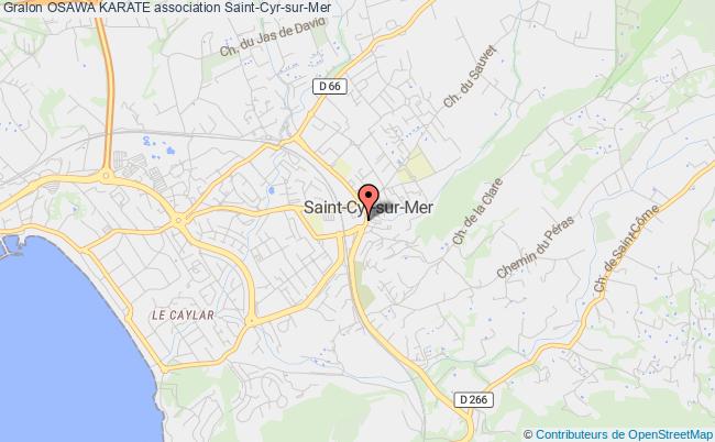 plan association Osawa Karate Saint-Cyr-sur-Mer