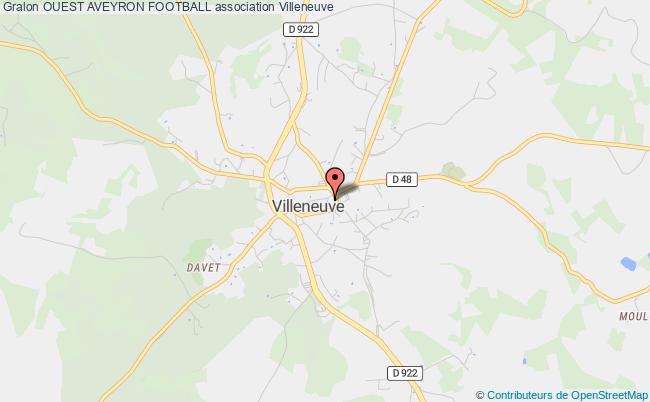 plan association Ouest Aveyron Football Villeneuve