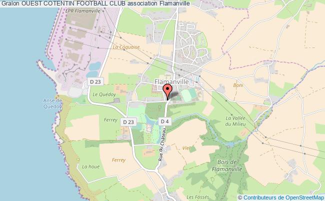 plan association Ouest Cotentin Football Club Flamanville