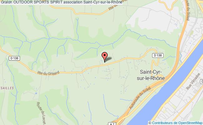 plan association Outdoor Sports Spirit Saint-Cyr-sur-le-Rhône
