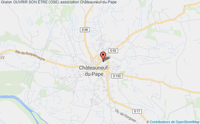plan association Ouvrir Son Être (ose) Châteauneuf-du-Pape
