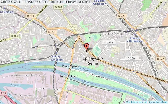 plan association Ovalie   Franco-celte Épinay-sur-Seine
