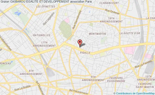 plan association Oxibarou Egalite Et Developpement Paris