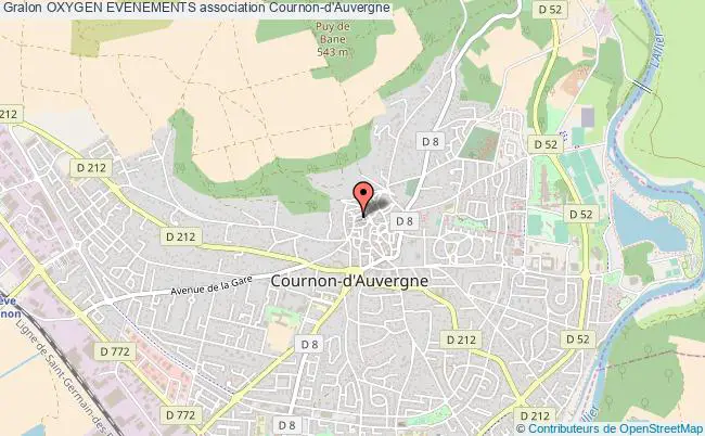plan association Oxygen Evenements Cournon-d'Auvergne