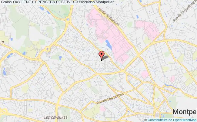 plan association OxygÈne Et PensÉes Positives Montpellier