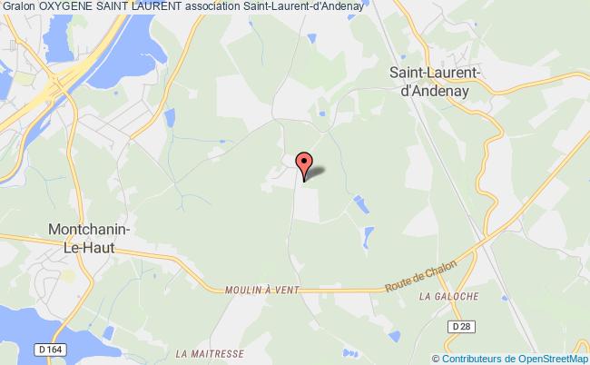plan association Oxygene Saint Laurent Saint-Laurent-d'Andenay