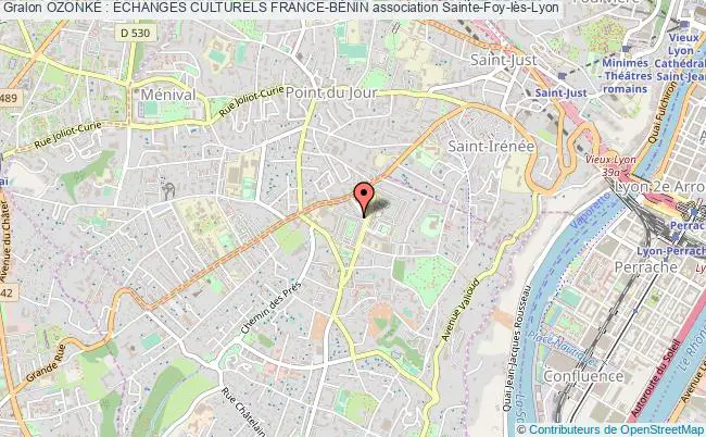 plan association OzonkÉ : Échanges Culturels France-bÉnin Sainte-Foy-lès-Lyon