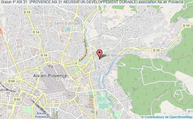 plan association P' Aix 21  (provence Aix 21 Reussir Un Developpement Durable) Aix-en-Provence