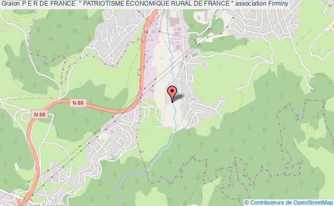 plan association P E R De France  " Patriotisme Économique Rural De France " Firminy
