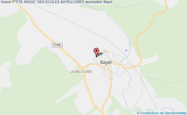 plan association P'tite Assoc' Des Ecoles Bayelloises Bayel