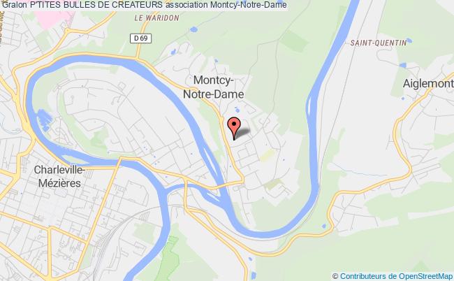 plan association P'tites Bulles De Createurs Montcy-Notre-Dame