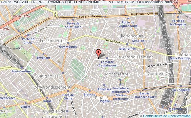 plan association Pace2000.fr (programmes Pour L'autonomie Et La Communication) Paris