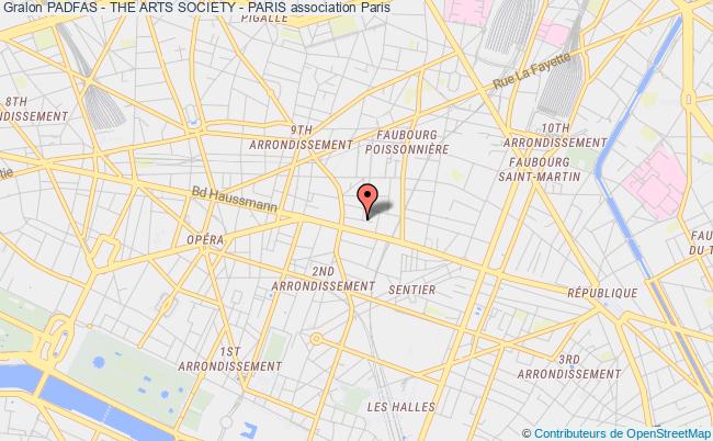 plan association Padfas - The Arts Society - Paris Paris