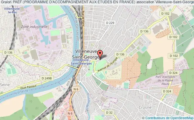 plan association Paef (programme D'accompagnement Aux Études En France) Villeneuve-Saint-Georges