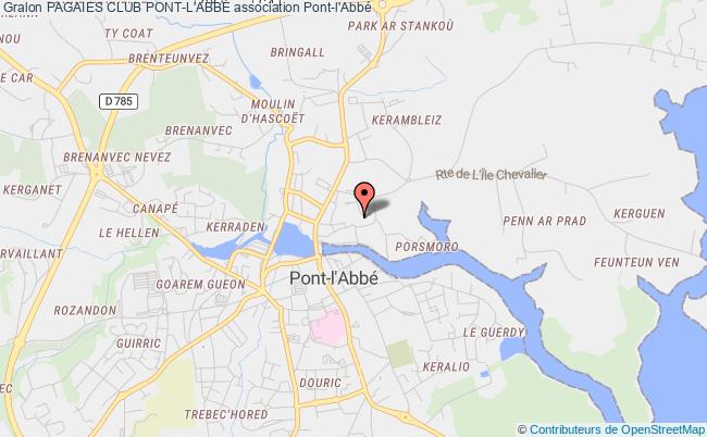 plan association Pagaies Club Pont-l'abbÉ Pont-l'Abbé