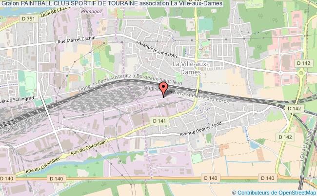 plan association Paintball Club Sportif De Touraine La    Ville-aux-Dames