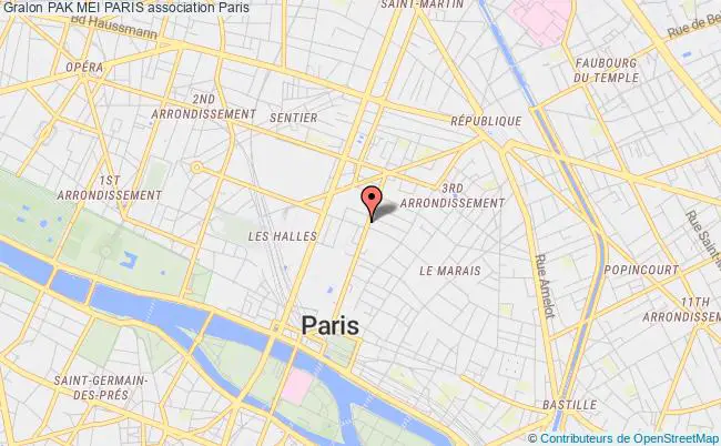 plan association Pak Mei Paris PARIS