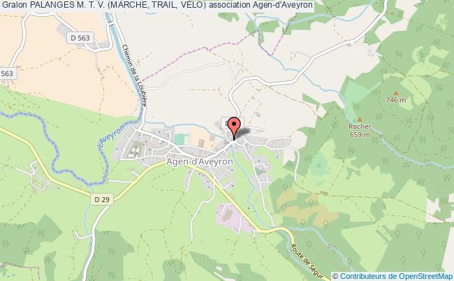 plan association Palanges M. T. V. (marche, Trail, VÉlo) Agen-d'Aveyron