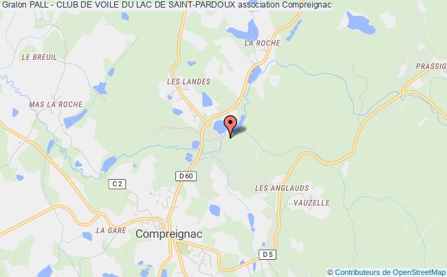 plan association Pall - Club De Voile Du Lac De Saint-pardoux Compreignac