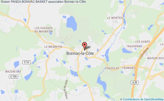 plan association Panda Bonnac Basket Bonnac-la-Côte