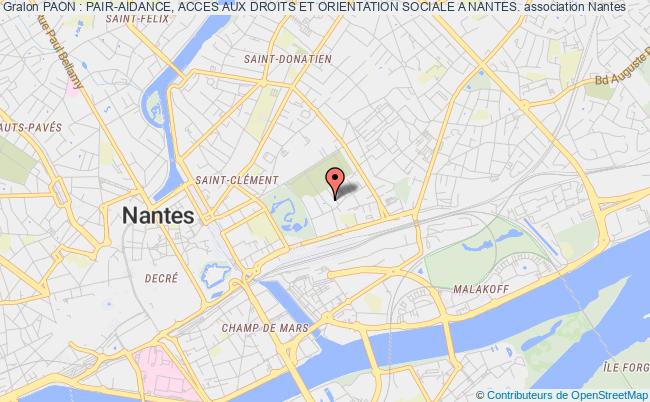 plan association Paon : Pair-aidance, Acces Aux Droits Et Orientation Sociale A Nantes. Nantes