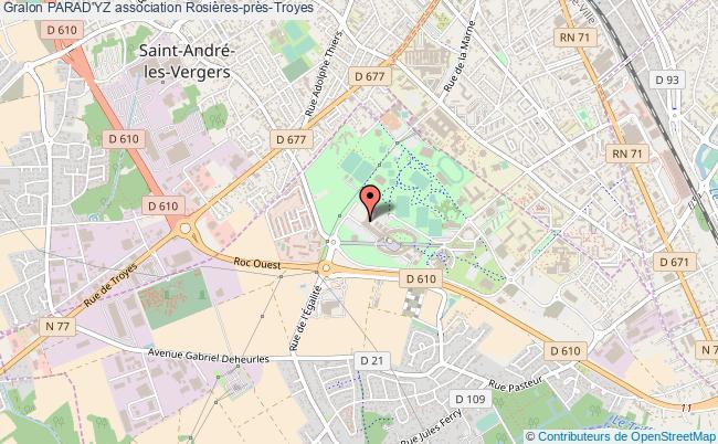 plan association Parad'yz Rosières-près-Troyes