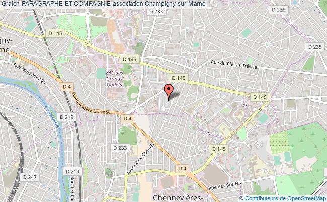 plan association Paragraphe Et Compagnie Champigny-sur-Marne